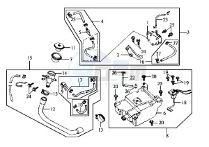 JOYRIDE EU2 - 125 cc drawing FUEL TANK