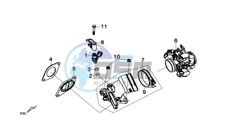 INLET /  FUEL INJECTOR /  THROTTLE VALVE