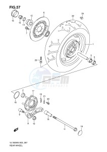 VL1500 (E2) drawing REAR WHEEL