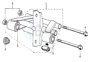 ZENITH LN/LS - 50 cc drawing SWINGING ARM