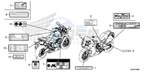 CBR650F 2ED - (2ED) drawing CAUTION LABEL