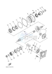 YFM700FWAD YFM70GPSH GRIZZLY 700 EPS SPECIAL EDITION (2UDM) drawing MIDDLE DRIVE GEAR