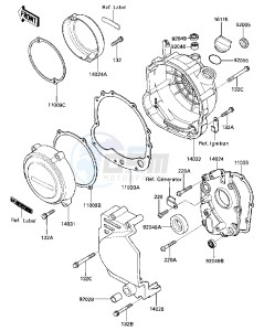 ZX 600 A [NINJA 600] (A1-A2) [NINJA 600] drawing ENGINE COVERS