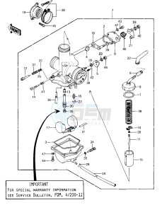 KLT 200 A [KLT200] (A1-A3) [KLT200] drawing CARBURETOR -- F_NO. 522925-- -