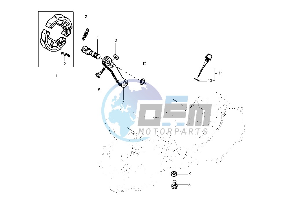 Rear brake shoes