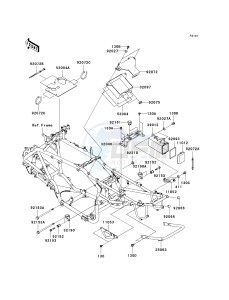 KSV 700 B [KFX 700] (B6F-B9F) B7F drawing FRAME FITTINGS