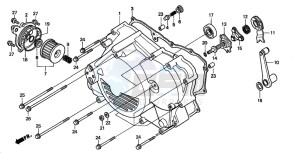 TRX450ES drawing FRONT CRANKCASE COVER (S)