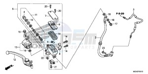 VFR1200XDC drawing FR. BRAKE MASTER CYLINDER