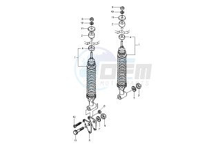 GRANTURISMO 125-200 drawing Rear Damper