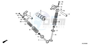 CRF100FD CRF100F Europe Direct - (ED) drawing CAMSHAFT/VALVE