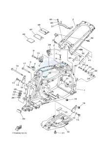 YFZ450R YFZ450RSSE YFZ450R SPECIAL EDITION (1TDA) drawing FRAME