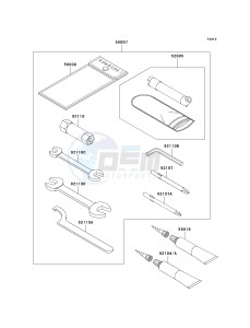 KVF 750 B (BRUTE FORCE 750 4X4I) (B6F-B7FA) A6F drawing OWNERS TOOLS