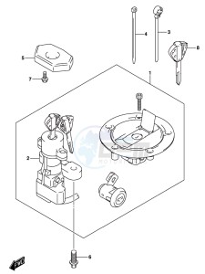 GSX-250RA drawing LOCK SET