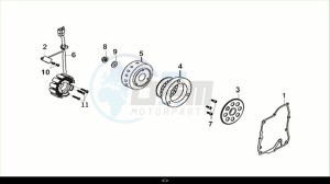 JOYRIDE S 125 (LF12W4-EU) (M1) drawing FLYWHEEL COMP