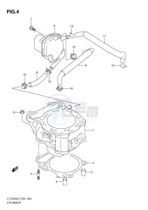 LT-Z400 (E33) drawing CYLINDER