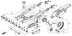 XL700VA drawing SWINGARM