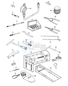 KZ 550 C [LTD] (C1-C2) [LTD] drawing SPECIAL SERVICE TOOLS "A" -- 80-81 C1_C2- -