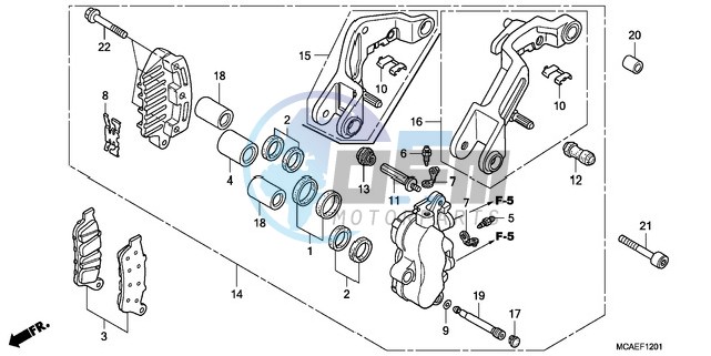 L. FRONT BRAKE CALIPER