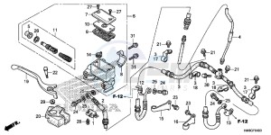 TRX250TME FOURTRAX RECON Europe Direct - (ED) drawing FRONT BRAKE MASTER CYLINDER