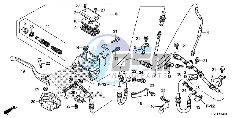 FRONT BRAKE MASTER CYLINDER