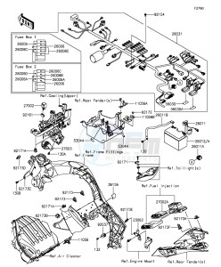 Z1000SX_ABS ZX1000MFF FR GB XX (EU ME A(FRICA) drawing Chassis Electrical Equipment