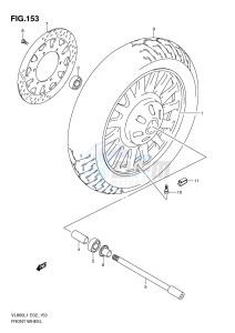 VL800 (E2) VOLUSIA drawing FRONT WHEEL (VL800CL1 E24)