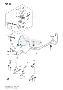 GSX1300R drawing FRONT BRAKE HOSE