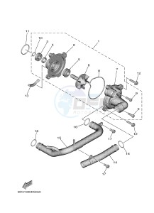 XP530D-A T-MAX DX (BC31) drawing WATER PUMP