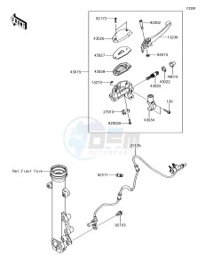 VULCAN S ABS EN650DHF XX (EU ME A(FRICA) drawing Front Master Cylinder