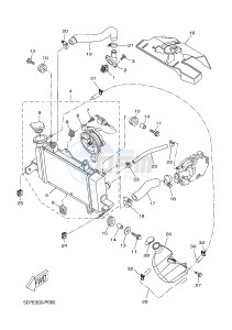 YZF-R125 YZF-R125A R125 (BR62 BR62 BR62 BR62) drawing RADIATOR & HOSE