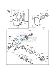 ZL 600 B [ELIMINATOR 600] (B2-B3) [ELIMINATOR 600] drawing FRONT BEVEL GEAR