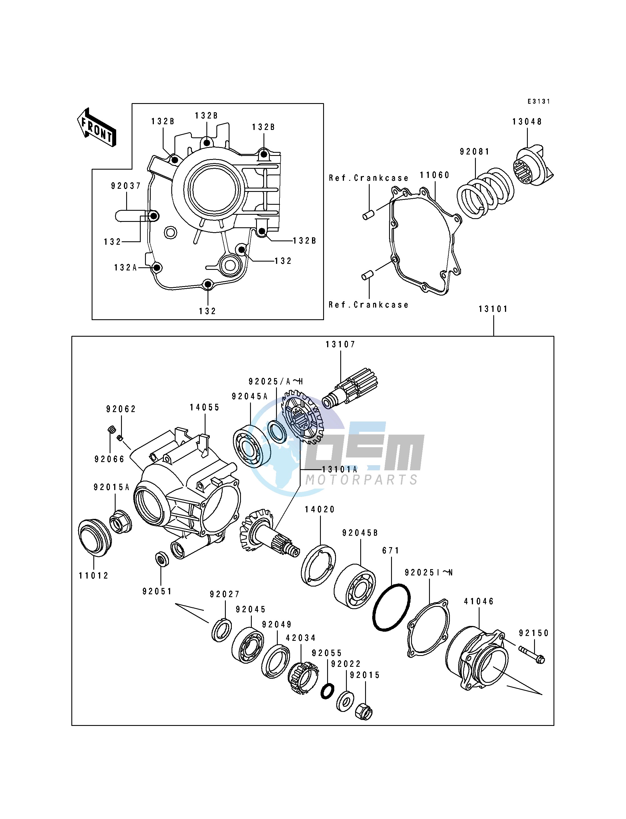 FRONT BEVEL GEAR