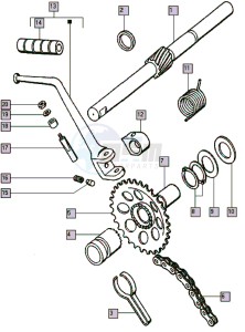 YOUNGST-R_25-45kmh_K4-K7 50 K4-K7 drawing Starter mechanism-kick start