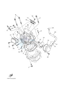 YFM700FWAD YFM7FGPHD GRIZZLY 700 EPS HUNTER (1HPS) drawing CYLINDER HEAD