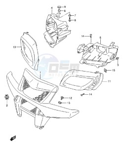 LT-A750X drawing FRONT GRILLE