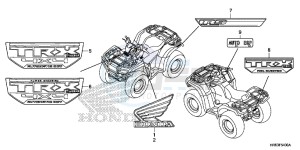 TRX500FA6F TRX500FA ED drawing MARK/EMBLEM