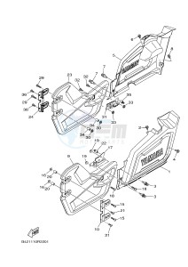 YXM700E YXM70VPXG VIKING EPS (B423) drawing SIDE COVER