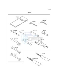 NINJA ZX-10R ZX1000E9F FR GB XX (EU ME A(FRICA) drawing Owner's Tools