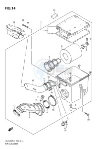 LT-Z400 (E19) drawing AIR CLEANER