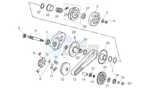 SR 50 Air (Vertical cylinder) drawing Transmission