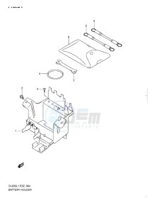 DL650 ABS V-STROM EU-UK drawing BATTERY HOLDER