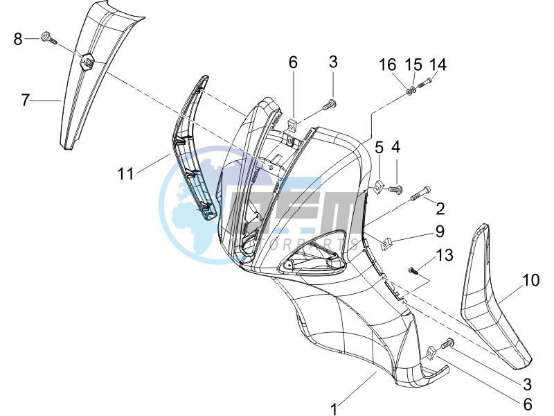 Front shield