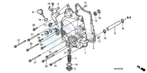 FES1509 Europe Direct - (ED) drawing RIGHT CRANKCASE COVER