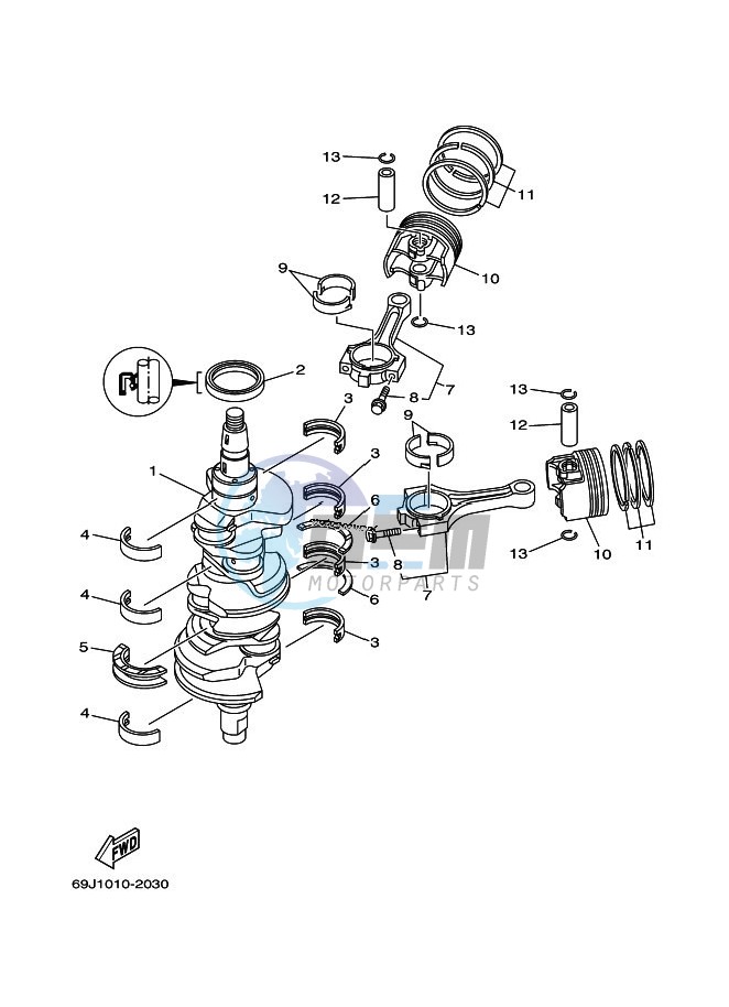 CRANKSHAFT--PISTON