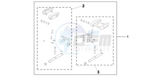 NC700XAD NC700X ABS Europe Direct - (ED) drawing KIT PANNIER SUPPO