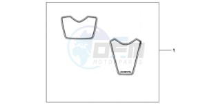 CBR1000RR9 Australia - (U / MME SPC) drawing RACING STICKERSSET