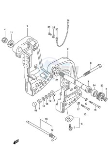 DT 115 drawing Clamp Bracket (1986 to 1995)