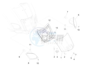 GTS 150 SUPER 4T 3V IE ABS E4 (EMEA) drawing Rear headlamps - Turn signal lamps