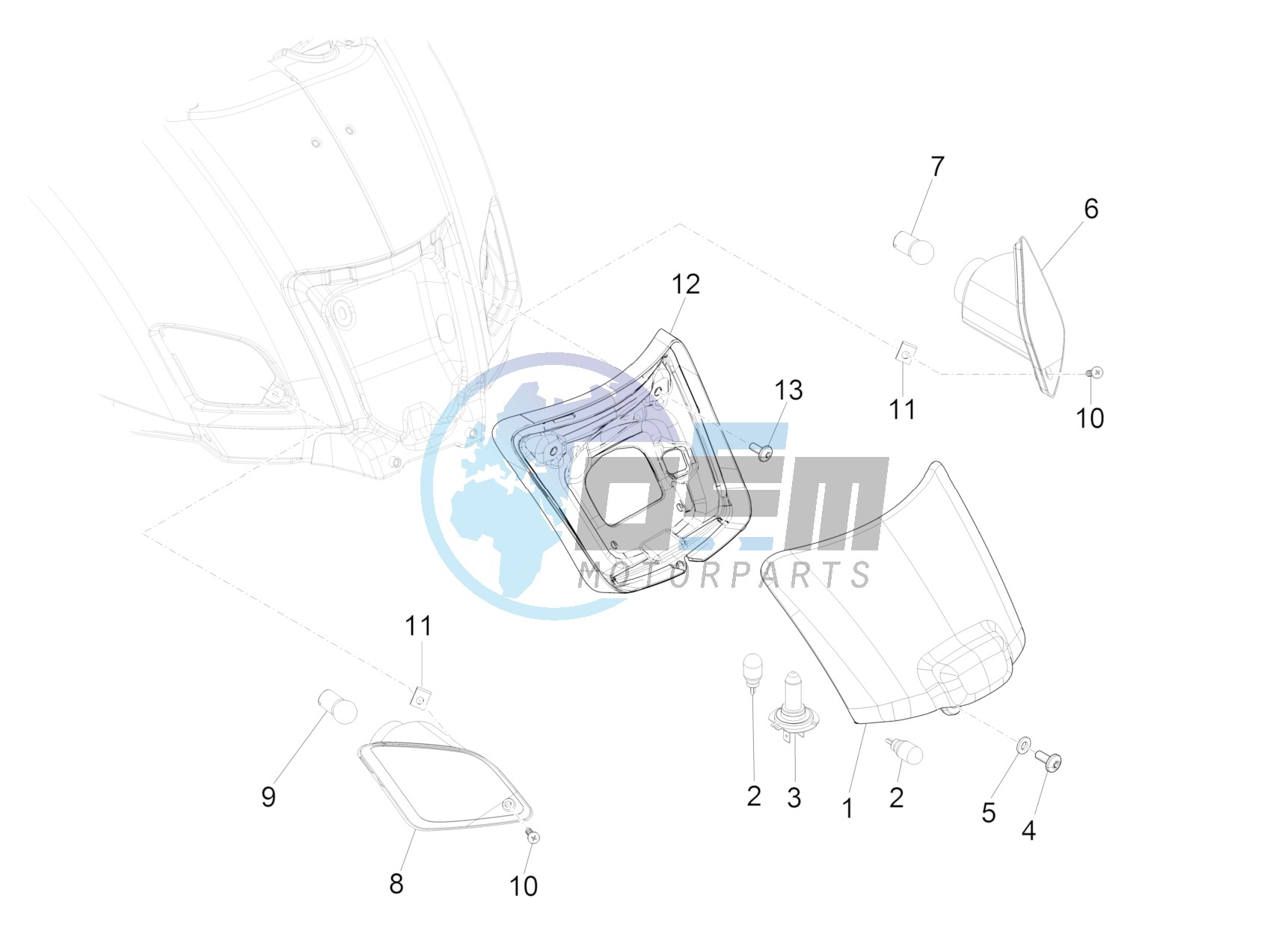 Rear headlamps - Turn signal lamps