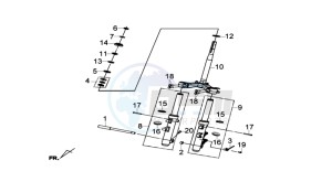 JOYMAX 300I drawing FRONT FORK/ STEERING HEAD BEARING / FRONT FORK